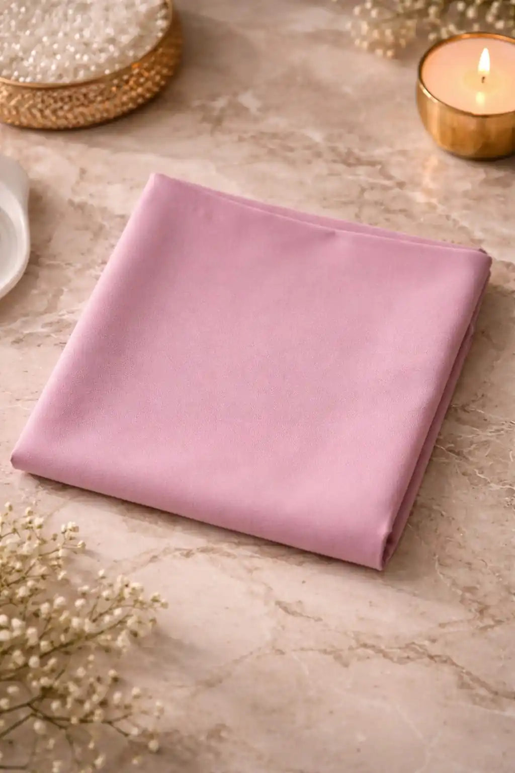Marjeena Deep Pink Premium Jersey Hijab, lightweight and soft scarf made of comfortable jersey fabric, worn draped around the head.