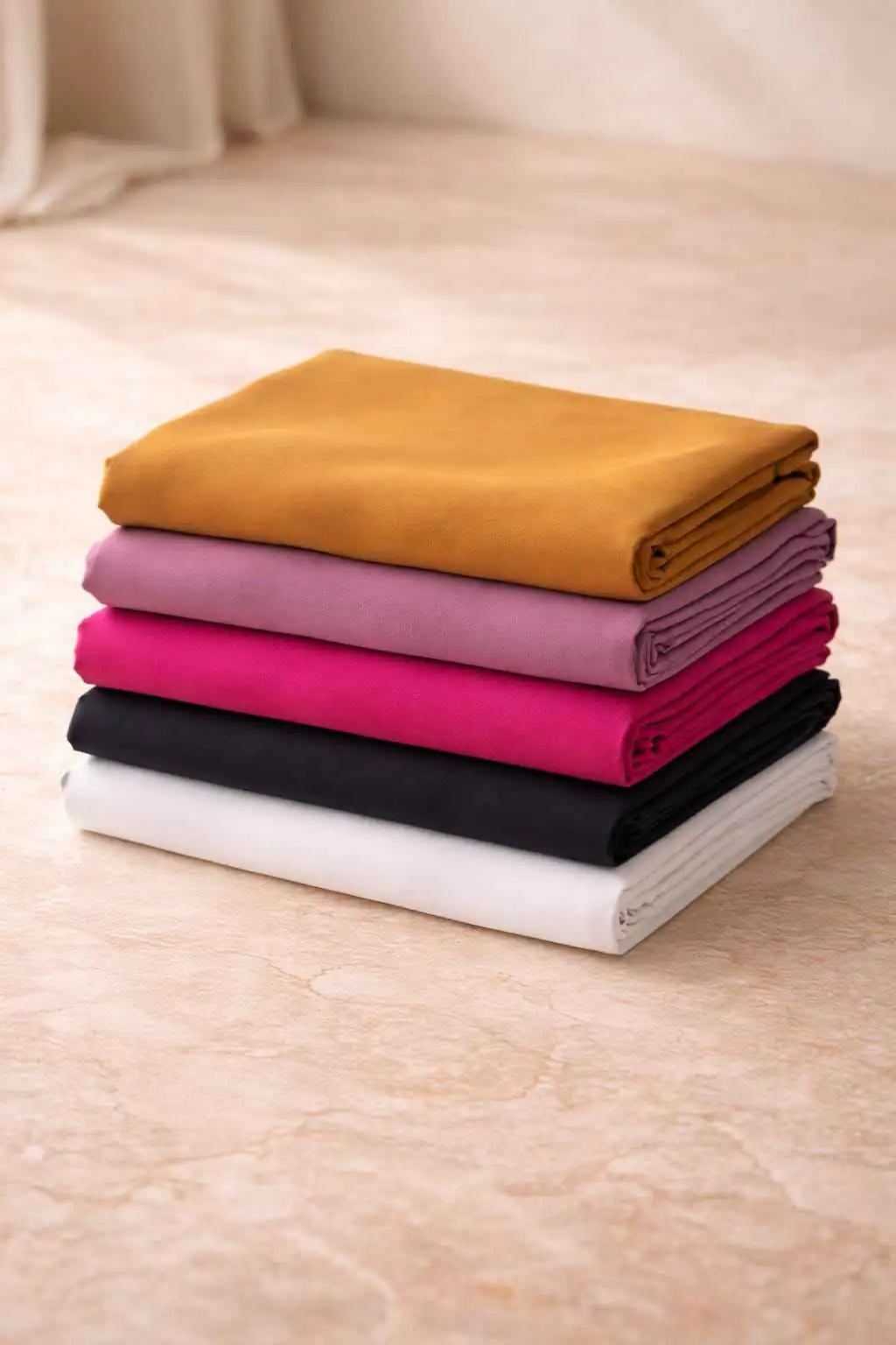 Marjeena Georgette hijab scarf in soft fabric, stylish and comfortable for daily wear, featuring a lightweight, elegant design.