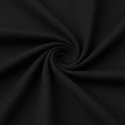 Marjeena Black Premium Jersey Hijab, soft and comfortable black scarf made from high-quality jersey fabric.