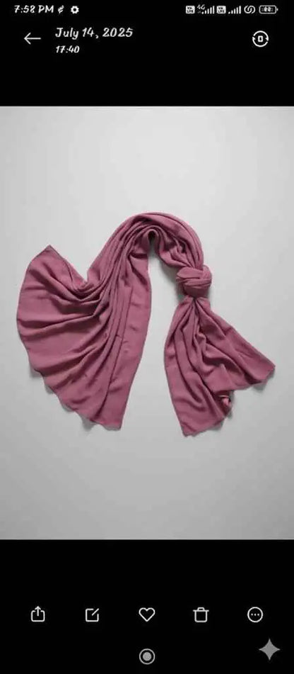 Marjeena Dusty Rose premium jersey hijab, soft and stylish scarf for women, featuring a comfortable, elegant fabric.