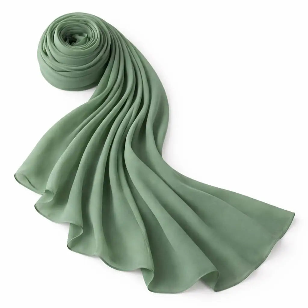 Marjeena Olive Green Premium Jersey Hijab, soft and comfortable scarf made from high-quality jersey fabric, stylish and versatile.
