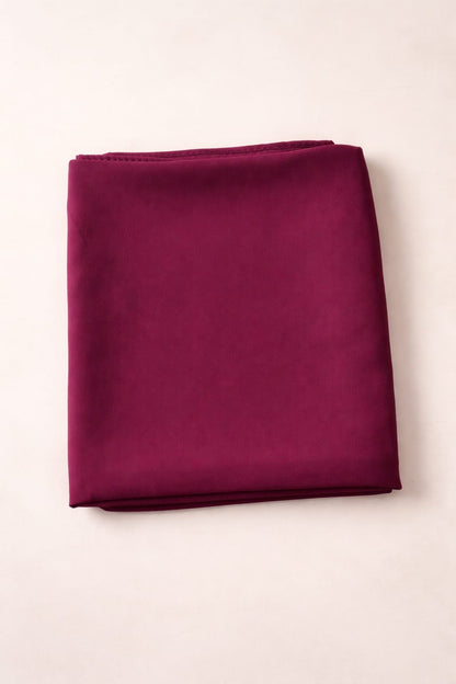 Marjeena Reddish Purple Premium Jersey Hijab, soft and lightweight scarf with elegant drape in vibrant reddish purple color.